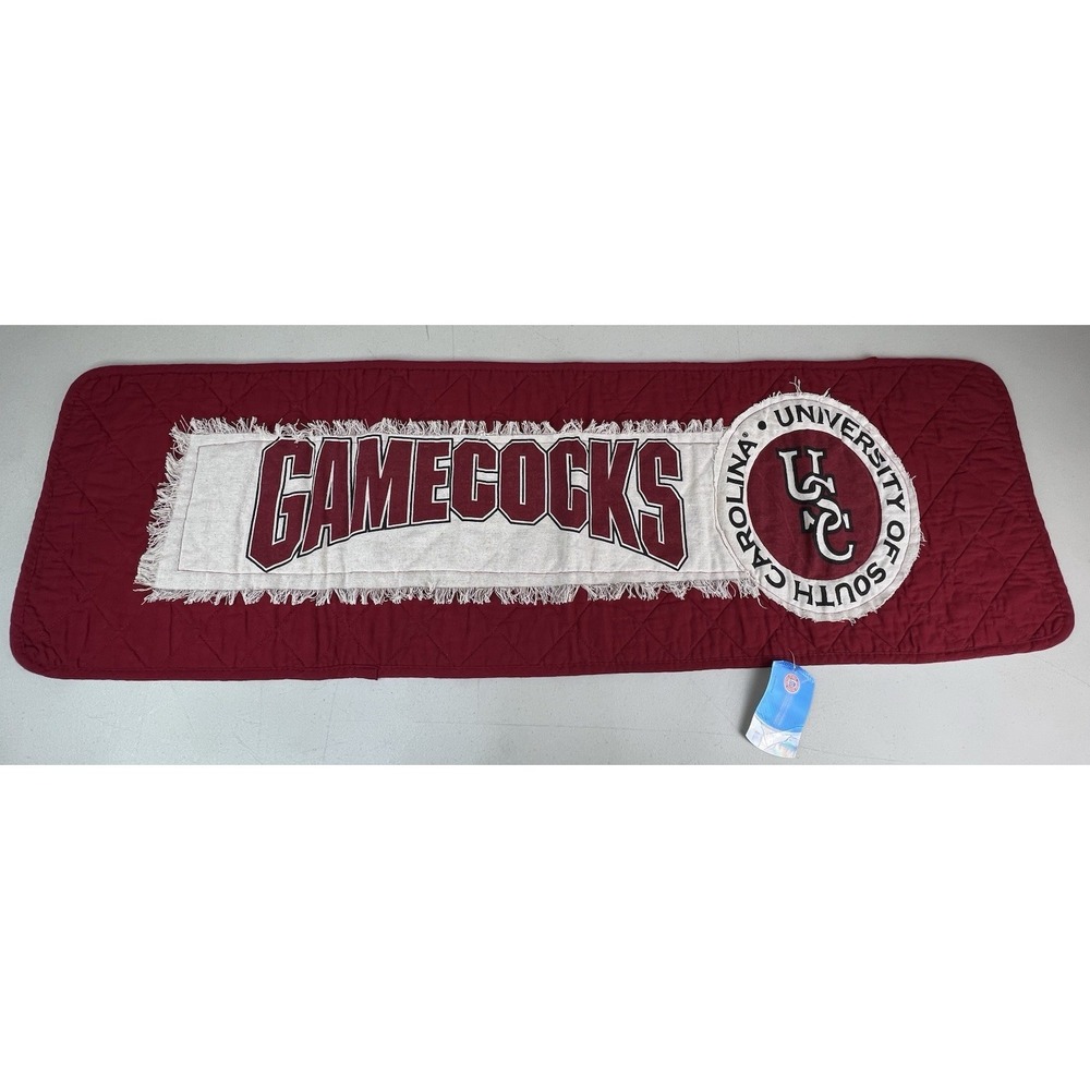 NEW University of South Carolina Gamecocks Quilted Table Runner 41" X 13"